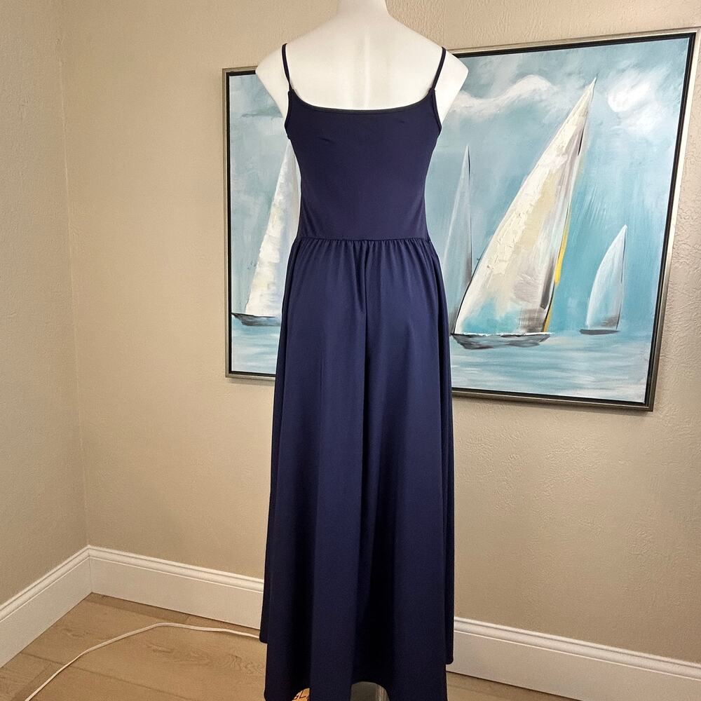 Halara Maxi Dress Breezeful™ Pocket Flowy Flare Quick Dry Blue size large NWT - Picture 6 of 9